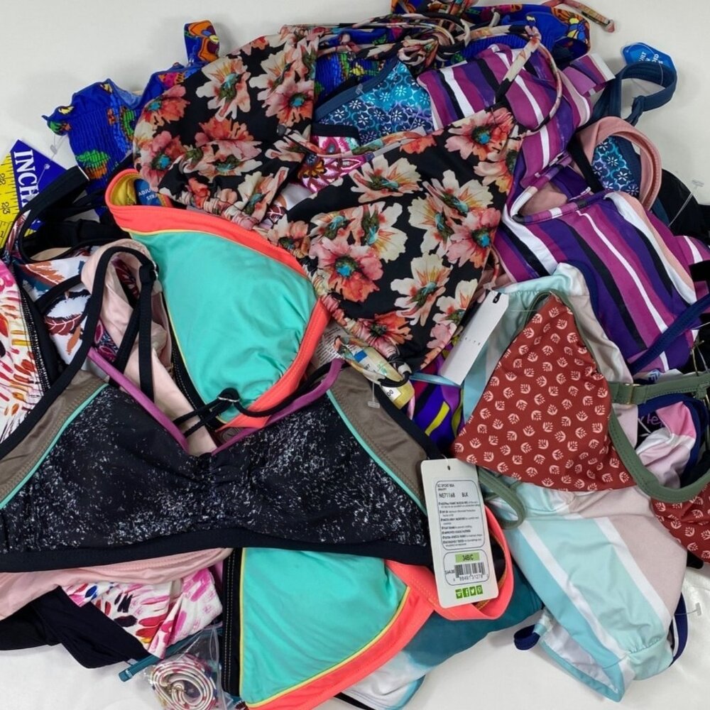 Reseller Bundle Womens Swimsuit Variety Mixed Sizes Styles 17 Piece Bundle Box H
